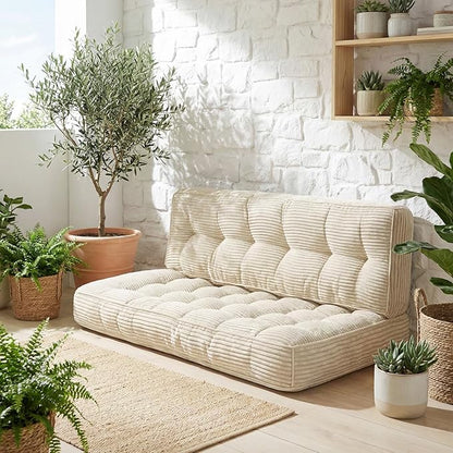 63 Inch Folding Sofa Bed Convertible Chair, 2-in-1 Convertible Boneless Sofa - Image 2