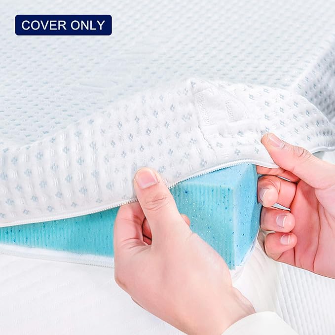 Subrtex 3 Inch Mattress Topper Cover Mattress Topper Protector Bedding Rayon - Image 7