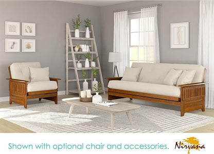 Nirvana Futons Brentwood Tray Arm Futon Sofabed Set - Image 3