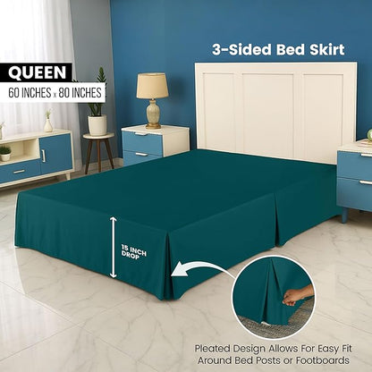 Utopia Bedding Queen Bed Skirt - Image 2