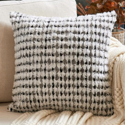 Aeckself Boho Chenille Tufted Pillow Cover 20x20 Inch, Decorative Square Throw by AECKSELF