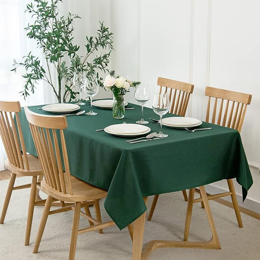 maxmill Christmas Tablecloth Stain Resistant Waterproof Wrinkle Resistant by maxmill