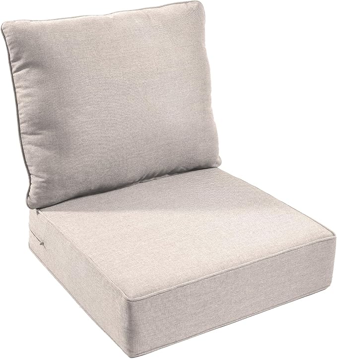 Outdoor Chair Cushion Set, 24x24 Waterproof Patio Chair Cushions, Include 1 by moosprr