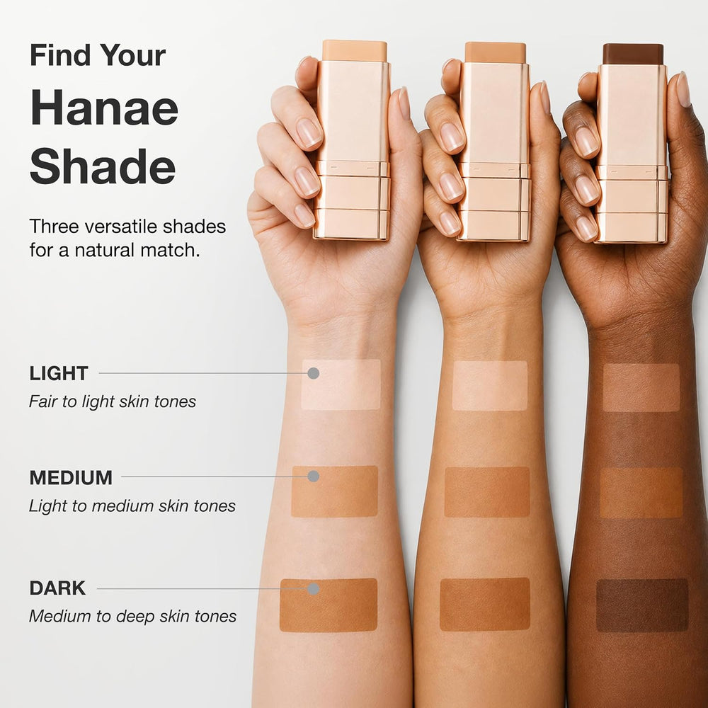 Hanae Korea 3-in-1 Foundation Stick with Brush, Full Coverage | Medium Tone