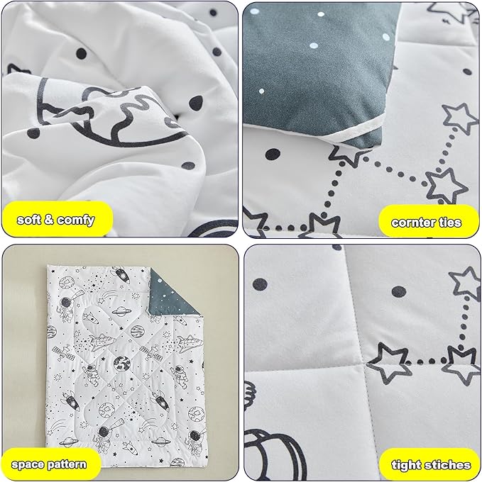 DuShow 4 Piece Toddler Bedding Set - Image 6