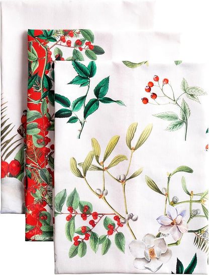 Maison d' Hermine Kitchen Towels Set of 3 100% Cotton 20" x 27.5" Reusable by MaisondHermine