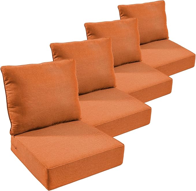 Outdoor Furniture Cushions, Waterproof 22x24 Patio Couch Cushions, Replacement by moosprr