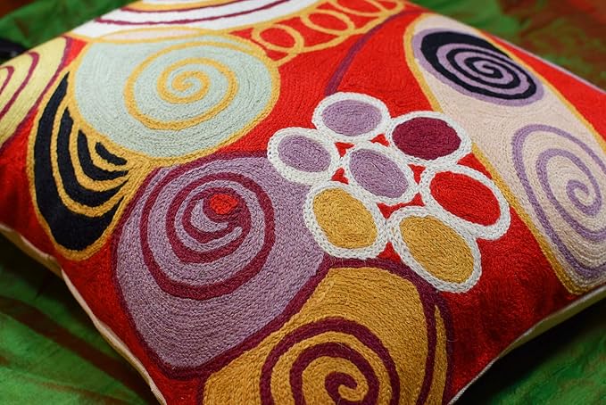 Hilma Al Klint Red Pillow Cover Modern Red Pillowcase Abstract Chair Cushion - Image 6