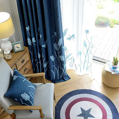 Melodieux Extra Wide Embroidery Curtain - Image 3