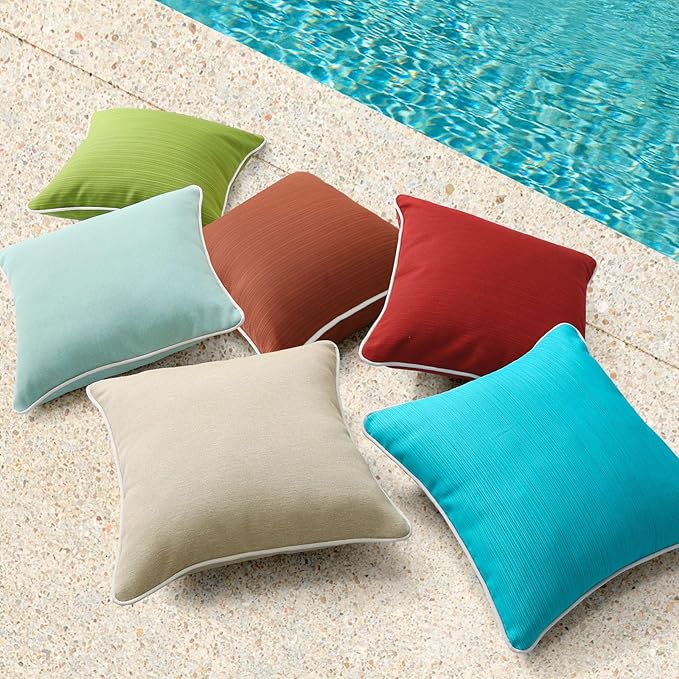 Decorative Outdoor Water Repellent Throw Pillows - Image 6