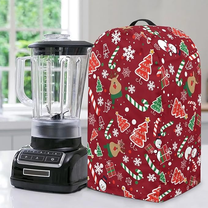 Christmas Pattern Blender Dust Cover Stand Mixer or Coffee Maker Appliance Cover by Annejudy