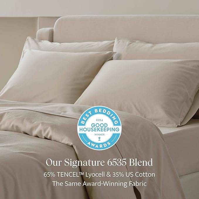 Double Stitch Cotton Tencel Duvet Cover - Image 2