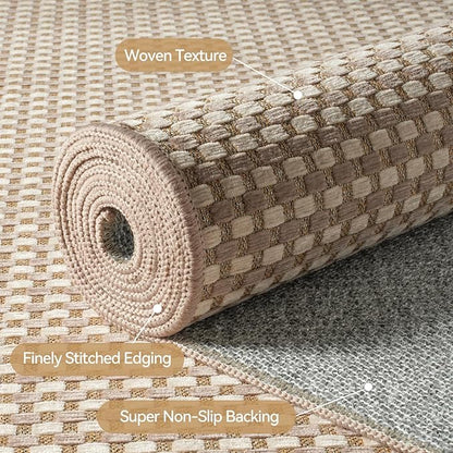 Boho 2x8 ft Runners for Hallways Extra Long Woven Washable Kitchen Runner Mat - Image 5