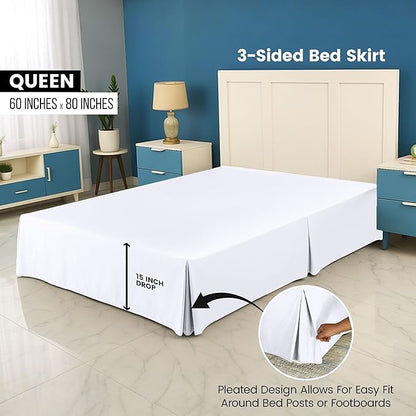 Utopia Bedding Queen Bed Skirt - Image 2