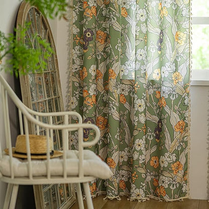 ENJOYBRIDAL Floral 63 Inch Curtains - Image 4