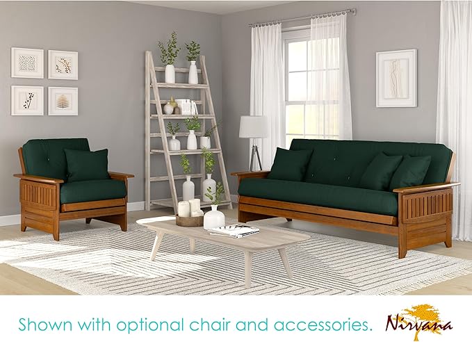 Nirvana Futons Brentwood Tray Arm Futon Sofabed Set - Image 2