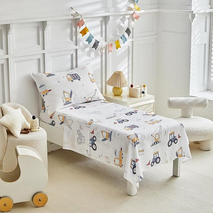 JHXHMX 4 Pieces Toddler Bedding Set - Image 6