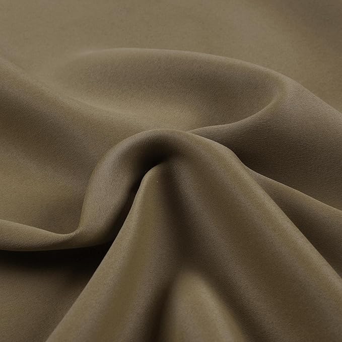 TWOPAGES Wheat Pinch Pleated Room Darkening Curtain 102 Inches Long, Solid - Image 4