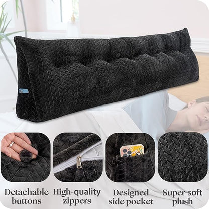 Large Bolster Triangular Headboard Wedge Backrest Positioning Support Bed Rest - Image 3