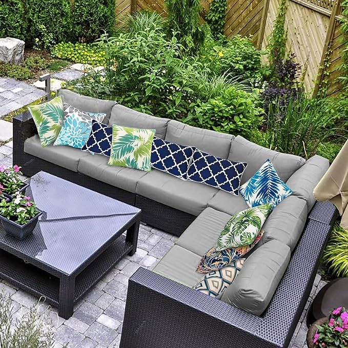 JMGBird Outdoor Waterproof Lumbar Pillows Set of 2 - Image 7