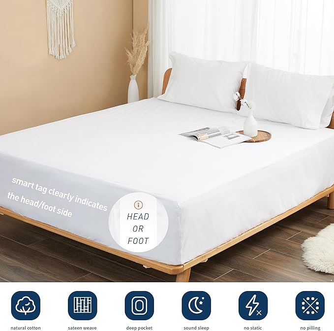 Sunflower King Fitted Sheet, 1-Piece Extra Deep Pocket Fitted Bottom Sheet 19" - Image 6