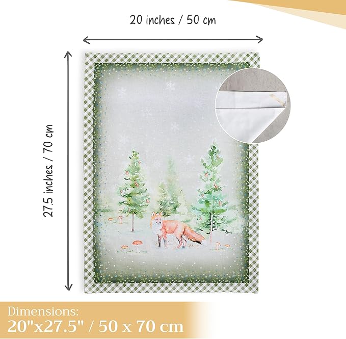 Maison d' Hermine Kitchen Towels Set of 3 100% Cotton 20" x 27.5" Reusable - Image 4