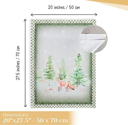 Maison d' Hermine Kitchen Towels Set of 3 100% Cotton 20" x 27.5" Reusable - Image 4