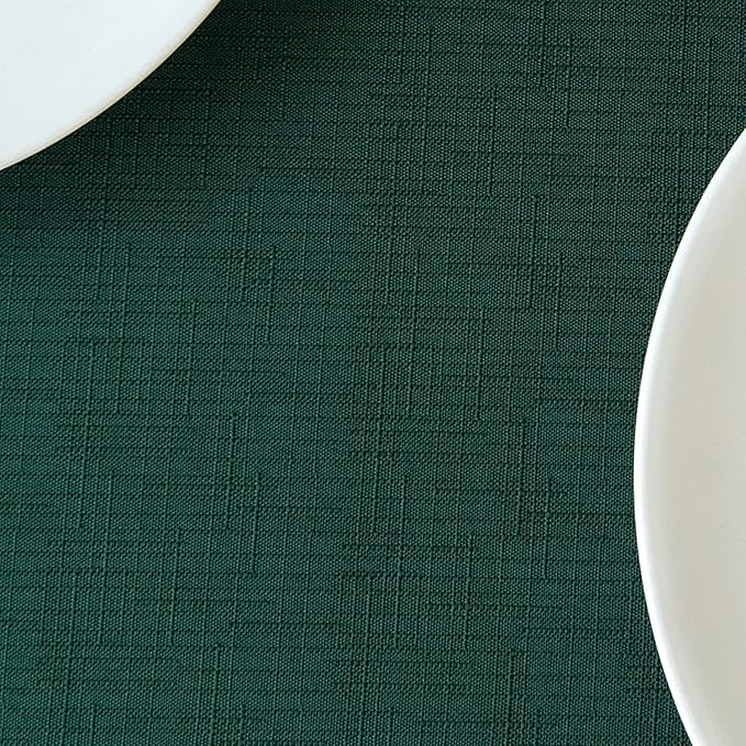 maxmill Square Tablecloth Slubby Texture Stain Resistant Waterproof Wrinkle - Image 9