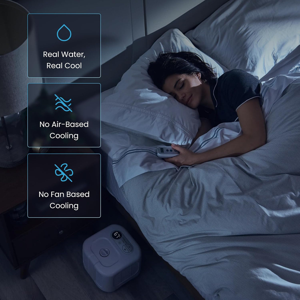 chilipad cube bed cooling system - cooling &, close-up detail