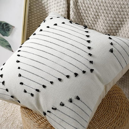 PANOD Set of 2 Boho Tufted Throw Pillow Covers - Image 3