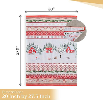 Maison d' Hermine Kitchen Towels Set of 3 100% Cotton 20" x 27.5" Reusable - Image 4