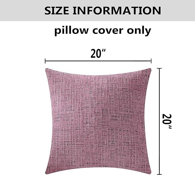 Home Brilliant Pink Throw Pillow Covers Super Soft Decorative Pillow Cases - Image 5