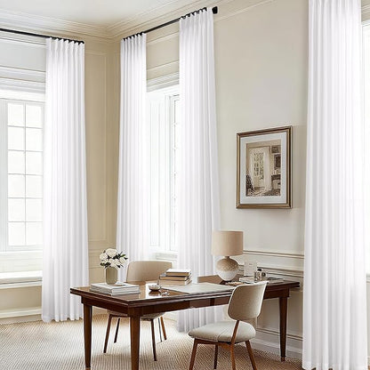 102 Inch Long Half Privacy Window Curtains - Image 7