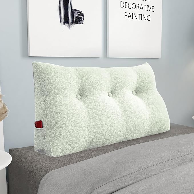 8 lbs Thickened Twin Headboard Pillow Wedge College Dorm Bed Pillow by Rucener