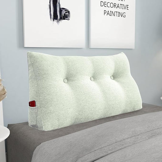 8 lbs Thickened Twin Headboard Pillow Wedge College Dorm Bed Pillow by Rucener