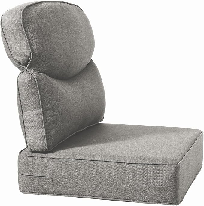 Luxury 22x24/22x25 6-Inch Smile Outdoor Seat Cushions Set of 2 - Image 4