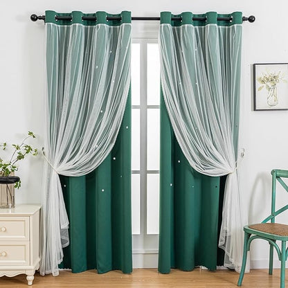 indistar Star Cutout Kids Window Blackout Curtains by indistar
