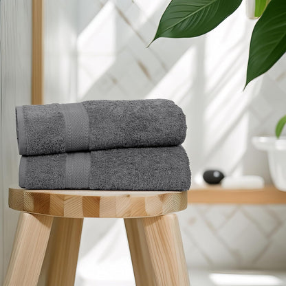 texcraft large bath towels set of 6 – showing dimensions