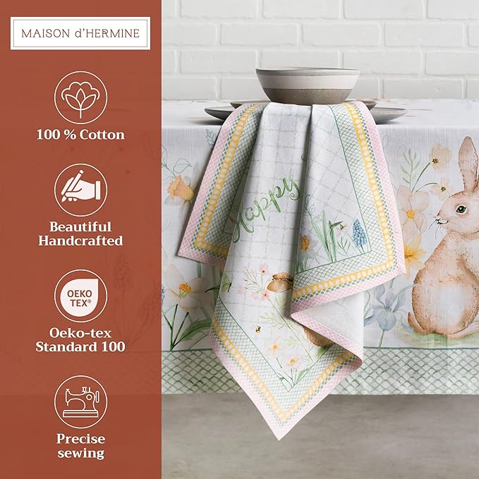 Maison d' Hermine Cloth Napkins Set of 4 100% Cotton Everyday Reusable Square - Image 2