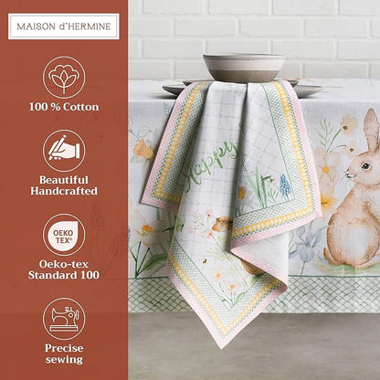 Maison d' Hermine Cloth Napkins Set of 4 100% Cotton Everyday Reusable Square - Image 2