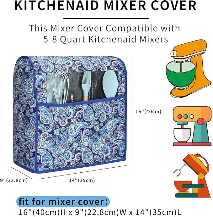 Kitchen Aid Mixer Cover, Kitchen Stand Mixer Cover Compatible - Image 2