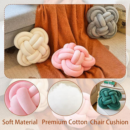 Xuyier Knot Pillow Ball, Decorative Throw Pillows - Image 6