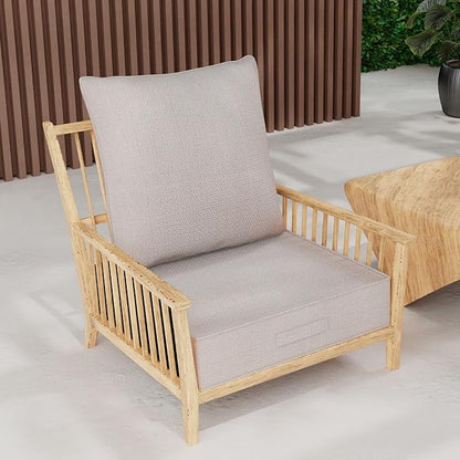 Outdoor Olefin Water-Resistant Deep Seat Cushion Set, Thickened Sofa Chair Pad - Image 9