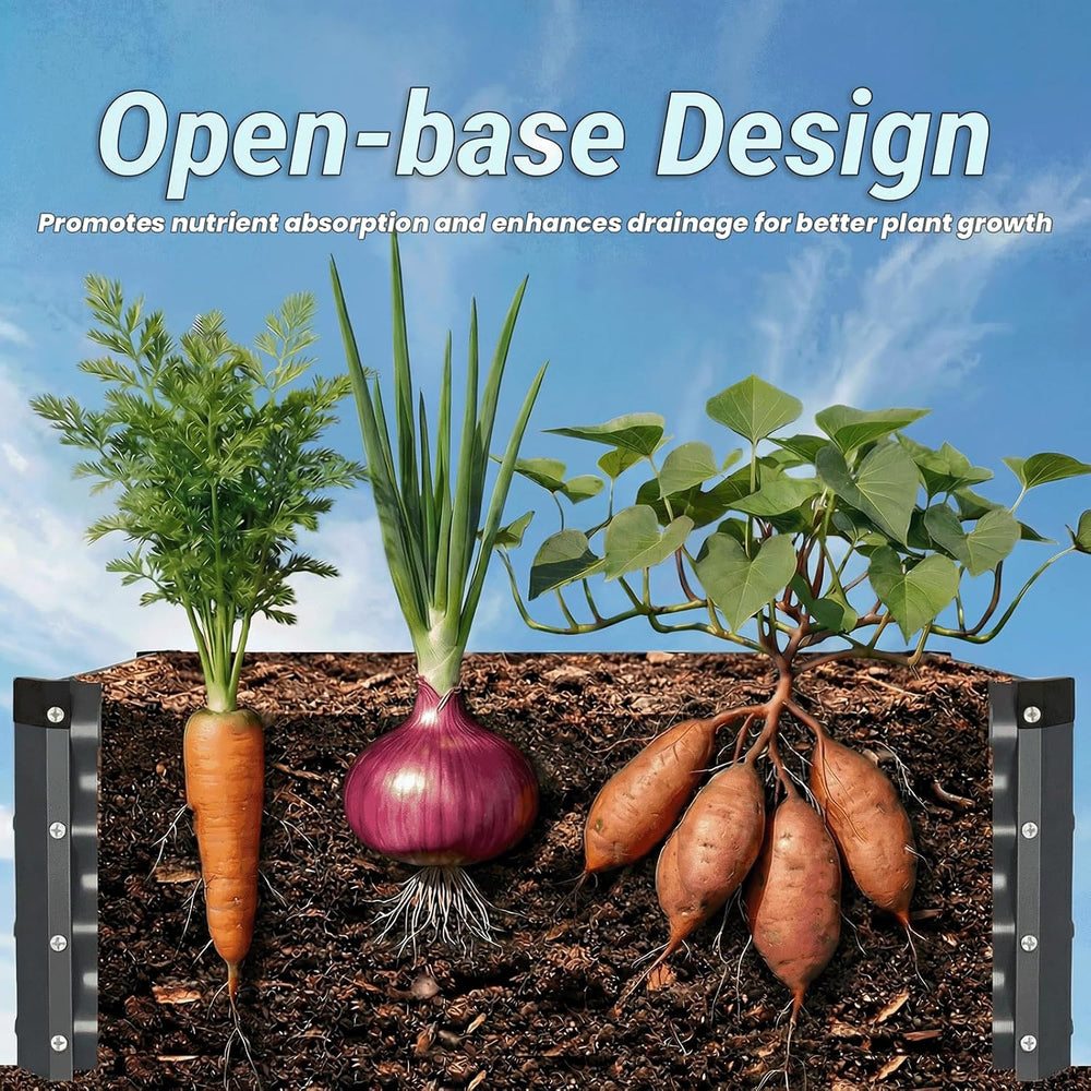2Packs 6X3X1 FT Raised Garden Beds Outdoor, Planter Raised Beds for Gardening...