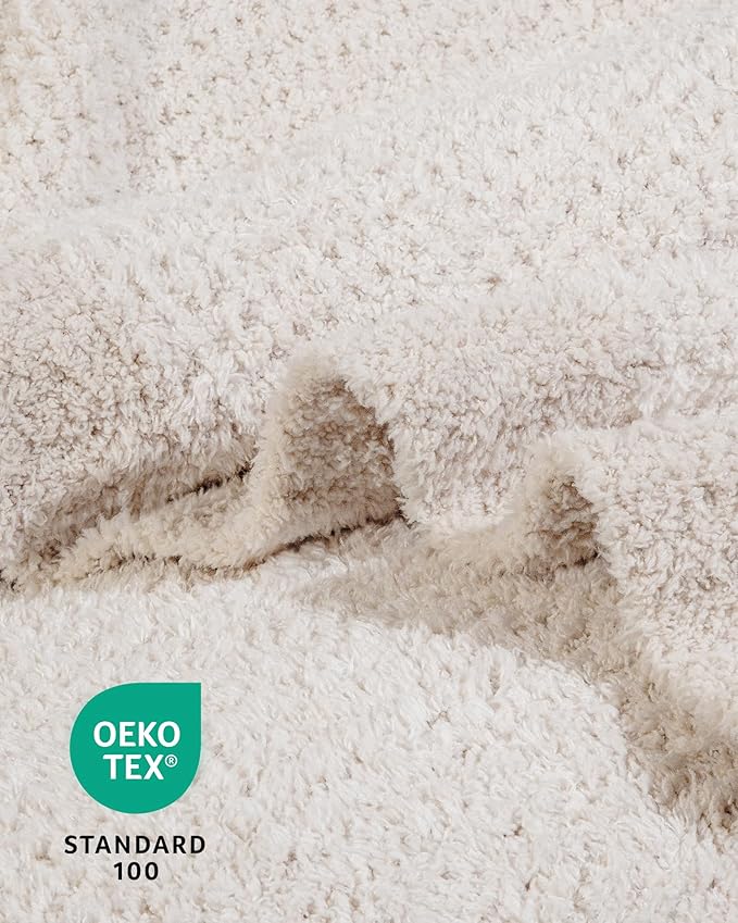 Super Soft Throw Blanket 60 x 80 Inches, Half Side Plush Fuzzy Blanket - Image 4