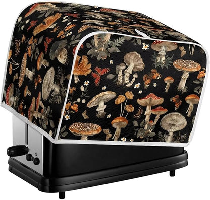 Mushroom Printed 2 Slice Kitchen Machine Covers, Dustproof Toaster Cover Fits - Image 4