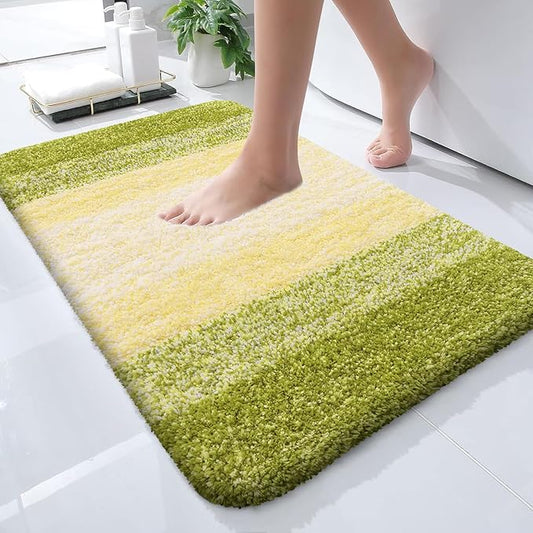 OLANLY Bathroom Rugs Mat 24x16, Extra Soft Absorbent Microfiber Bath Rugs by OLANLY