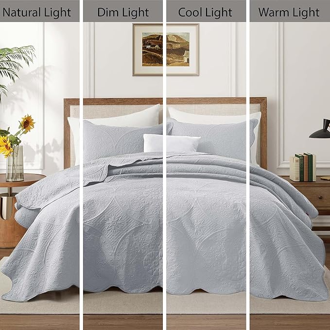IR Imperial Rooms King Quilt Bedding Set Size + 2 Pillow Shams - Image 9