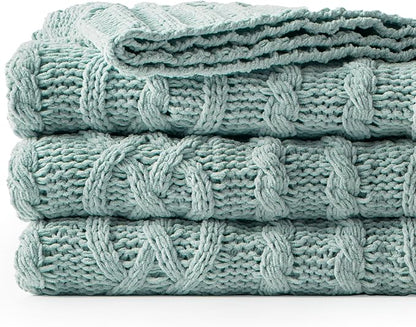 Battilo Sage Green Throw Blanket - Image 2
