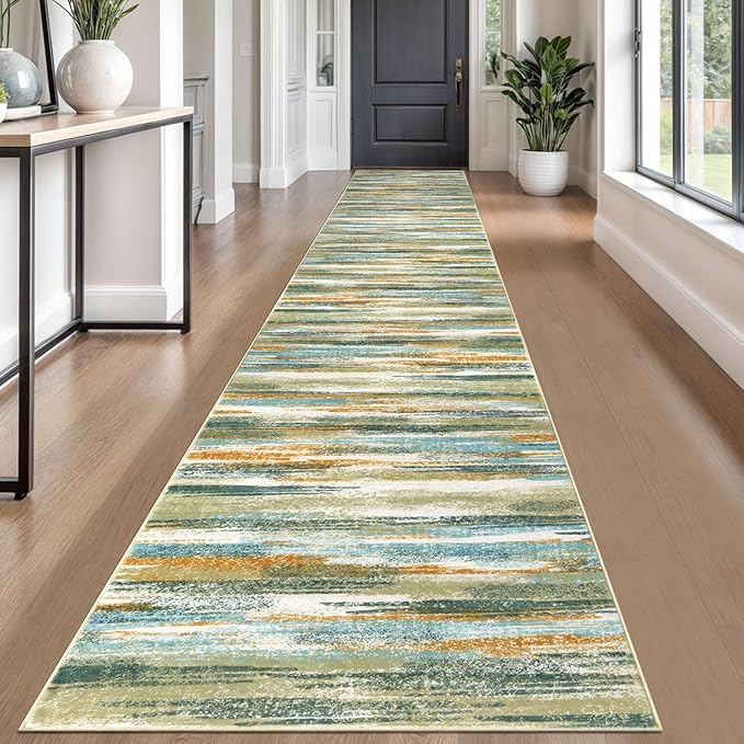 Modern Abstract Runner Rug 2.6x18 by lansny